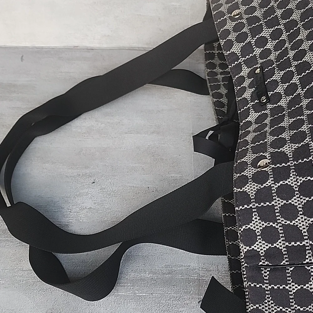 Kate Spade Black and White Geometric Diaper Bag